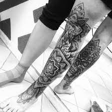 Stay Positive Geometric Tattoo Leg Tattoos Leg Tattoos