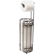 Home Basics Bronze Toilet Paper Holder And Dispenser Walmart Com Walmart Com Minimalist standing tissue holder in chrome.
