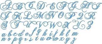This is often used to avoid confusion between the letter l and the number 1. Fancy Script Alphabet Uppercase And Lowercase Monogram Fonts Set Includes Upper Amp Lower Case Letters 2 A Fonts Alphabet Embroidery Fonts Monogram Fonts
