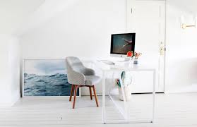 Having a home office is common in most households today. Room Of The Week A Dreamy White Attic Office Coco Kelley Coco Kelley