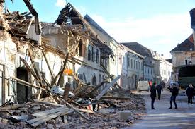 An earthquake (also known as a quake, tremor or temblor) is the shaking of the surface of the earth resulting from a sudden release of energy in the earth's lithosphere that creates seismic waves. Croatian Residents Rush To Buy Earthquake Cover After Destructive Quakes In 2020