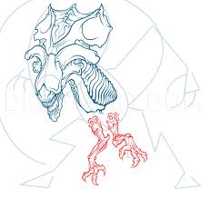 Fun & easy to print. How To Draw A Queen Alien Queen Xenomorph Coloring Page Trace Drawing