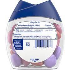 Learn about the number of calories and nutritional and diet . Tums Chewy Bites Assorted Berries Antacid Hard Shell Chews For Heartburn Relief 32 Antacid Chews Cvs Pharmacy