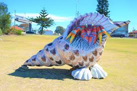 Giant Mosaic Iridescent Glass Sculpture At Bayside Sydney Nsw Australia Pacifica Australis Odyssey Of Life Mosaic Glass Sculpture A Giant Shell Charon