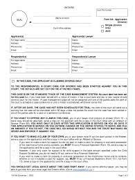 Whether the divorce is contested or uncontested is a very important matter which dictates the anticipated lenth of the if you intend to apply for divorce, it is highly recommended to consult an experienced family lawyer to. 2020 Ontario Form 8a Fill Online Printable Fillable Blank Pdffiller