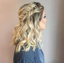 Fishtail Crown Braid By Emily Hill Prom Hairstyles For Short Hair Fishtail Hairstyles Hair Styles