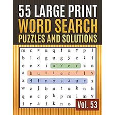 We make hard, challenging puzzles designed specifically for older kids and adults. Buy 55 Large Print Word Search Puzzles And Solutions Activity Book For Adults And Kids Wordsearch Easy Magic Quiz Books Game For Adults Large Print Seniors Find Words For
