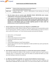 Out of the credit card travel insurance offers we compared (nab, commonwealth bank, westpac, st george, anz and american express), st george's platinum card travel insurance policy was good in some areas but with some serious limitations. Travel Insurance And Wallet Protection Faqs Pdf Free Download