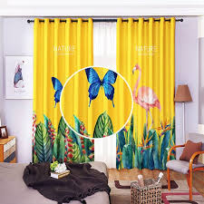 Modern sliding patio doors generally offer a much slimmer, more contemporary look, and the problems of sticking and misalignment have been lessened. Butterfly And Flamingo Set Block Panel 3d Uv Printing Grommet Single Pinch Pleat Ceiling Curtains For Sliding Glass Door Yellow Blackout Curtains