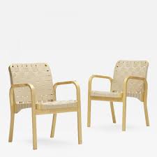The model was made in rhinoceros 3d and the final render was rendered in blender. Alvar Aalto Re Edition Armchairs Model 45 Pair