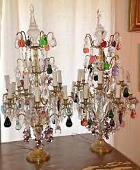 Choose from 300+ antique table lamps, prices from £110 to £8,500. Pair Vintage Crystal Girondoles Table Lamp Chandeliers Ebay