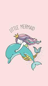 Little Mermaid Wallpaper Kartun Ilustrasi Lucu Ilustrasi