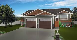 Plan 2012638 Two Bedroom Bi Level Duplex By Edesignsplans Ca This Design Will Fit Well In Any Residential Neighborhood Tw Duplex Plans Duplex Floor Plans