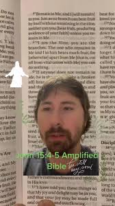 #greenscreen John 15:4-5 AMPLIFIED Bible #christiantiktok #bibleversedaily  #biblereader