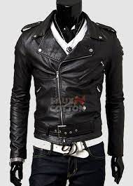 Buy Slim Fit Belted Rider Jacket Leather Jacket Men Style Jackets Men Fashion Leather Jacket Men