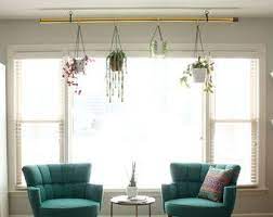 vintage brass handrail bar hanging plant garden pole foot etsy plants indoor apartment outdoor full sun
