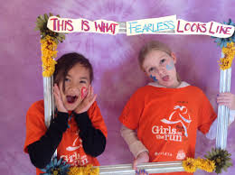 Photo Opportunity At Our 5k Where The Girls Get To Choose The Word They Feel Girls Be Like Run Like A Girl Running Costumes