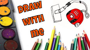 Firstly take all the brush attachments off and hold it over a bucket with warm water. How To Draw A Simple Vacuum Cleaner Fun Art Tutorial For Kids Thank You For 5000 Subscribers Youtube