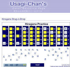 Usagis Hiragana Katakana Drag N Drop Game Hiragana