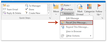 3from message tab, click actions > other actions > recall this message. How To Undo Send Unsend A Sent Email In Outlook