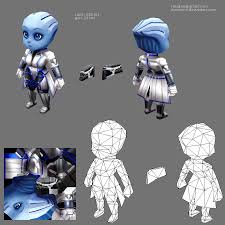 Lowpoly Mini Mass Effect Scene Polycount Forum Low Poly Models Low Poly Character Low Poly Art