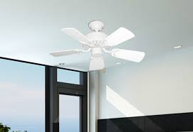 The large motor and the 52 blade span produce a large amount of airflow which is sure to keep you cool in the summer and circulate the warm heat down in the winter. Choosing The Best Small Ceiling Fans For Small Spaces Dan S Fan City C Ceiling Fans Fan Parts Accessories