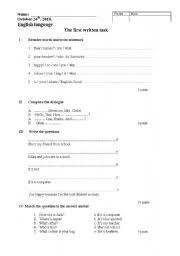 See for yourself when you print out our vibrant first grade writing sentences worksheets, which sharpen grammar, vocabulary, reading, and even penmanship skills. English Worksheets Grammar Test 6th Grade