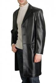 Cowhide Leather Walking Long Coat Mens Long Leather Coat Custom Leather Jackets Leather Jacket Men Style
