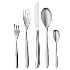 Wmf besteck lüneburg cromargan messer löffel gabel kuchengabel kaffeelöffel. Wmf Silk Besteck Set 60 Teilig 12 Personen