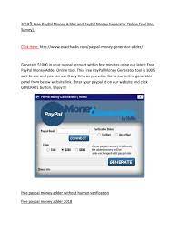 Paypal money adder unlock code is a legit paypal money adder no survey or password team/club based in fgdfgdfkgkdf, new york, united states. 2018 Free Paypal Money Adder And Paypal Money Generator By Alison Paul Issuu