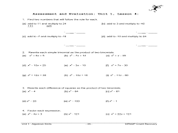 Factoring Differences Of Squares Worksheet Promotiontablecovers