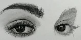 Next, draw a circle inside the eye with a smaller circle in its center for the iris and pupil. Realistic Beautiful Eyes Drawing Drawing By Portrait Villa
