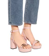 Maybe you would like to learn more about one of these? Gucci Gg Leather Platform Sandal In Pink Lyst