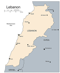Lebanon a map of lebanon and it's political boundaries as they stand today. Lebanon Map For Powerpoint Major Cities And Capital Clip Art Maps