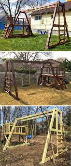 Paul S Swing Set Wooden Swing Set Wooden Swing Set Plans Swing Set Diy