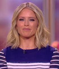 WornOnTV: Tami's blue striped sweater