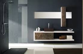 Adding a pop of happy yellow with lighting and accessories contributes the perfect kiss of color. Modern Bathroom Vanity Design Ideas