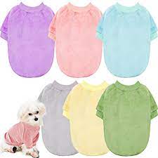 Amazon.com : 6 Pieces Dog Shirts Furry Dog Sweater Puppy Sweaters with 6  Colors Warm and Soft Shirts for Small Medium Dogs Flannel Clothes for Dogs  Boy or Girl Winter PET Sweatshirt