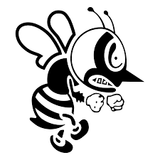 Representative of its time, this logo is the result of last century's technologic innovations that had such an influence on art. St Ambrose Fighting Bee Vector Logo Download Free Svg Icon Worldvectorlogo
