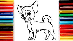 You can now download the best collection of chihuahua coloring pages image to print. Coloring For Kids With Chihuahua Dog Colouring Book For Children Youtube