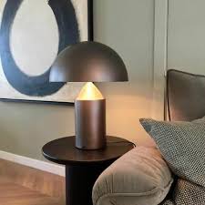 Don't stay in the dark! Oluce Table Lamp Atollo Medium Bronze Metal Myareadesign Com