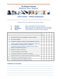 fillable online chart review offsite assessment apmpr ca