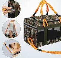 Portable Camouflage Oxford Cloth Soft Pet Carrier Soft Sided Collapsible  Travel Dog Carrier