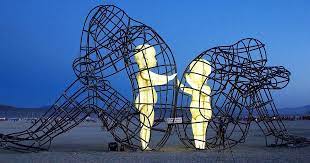 Burning man inner child statue. Aedmans Ø¯Ø± ØªÙˆÛŒÛŒØªØ± Burning Man Sculpture Two Adults Violently Disagree But Their Inner Child Wants To Reconcile