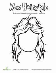 Hairstyle Coloring Messy Mullet Worksheet Education Com Hair Color Cool Coloring Pages Coloring Pages