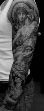 Find the biography, on the road schedule and latest tattoos by jun cha. Arm Religios Sleeve Tattoo Von Jun Cha