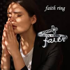 Amazon.com: Faith Ring 925 Sterling Silver Cross Faith Ring Adjustable  Christian Spoon Rings Religion Jewelry For Women Daughter Friend-Black:  Clothing, Shoes & Jewelry