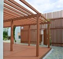 WPC Timber Tube 150mm*150mm Outdoor Pergola Garden Railing Composite Column