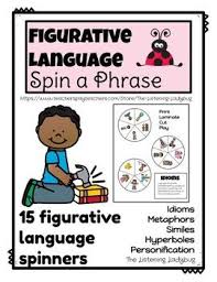 Figurative Language Games Spin A Phrase Figurative Language Figurative Language Game Language Activities