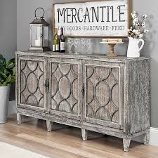 Distressed Gray Wood Circles Buffet Cabinet Kirklands Buffet Cabinet Decor Buffet Cabinet Kitchen Buffet Cabinet